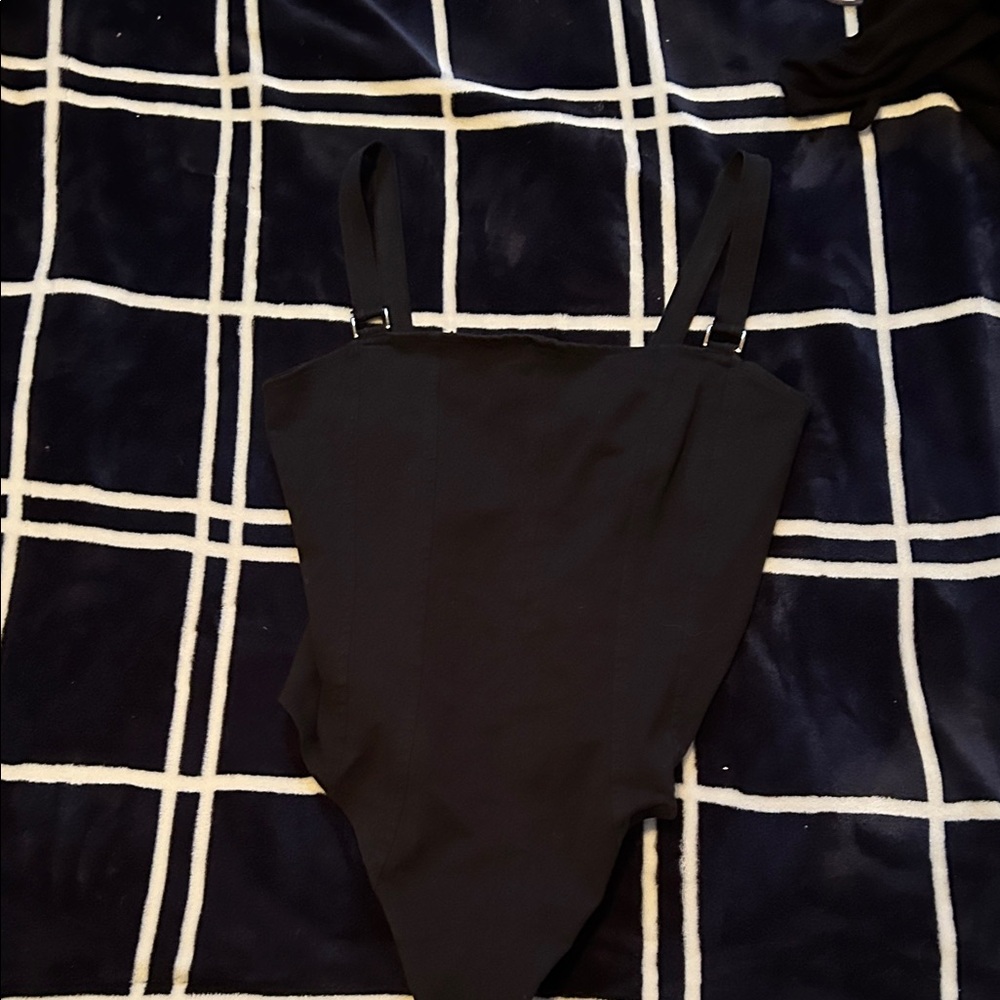 H&M Black Strappy Bodysuit
